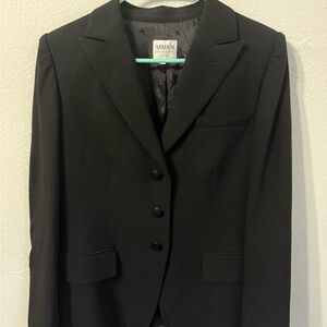Armani Collezioni Classic Black Women's Suit Jacket